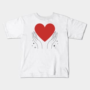 Red Heart design Kids T-Shirt